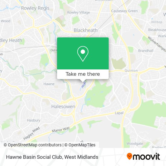 Hawne Basin Social Club map