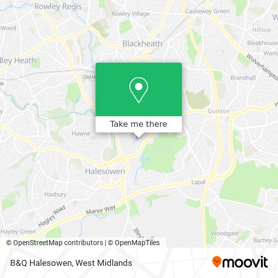 B&Q Halesowen map