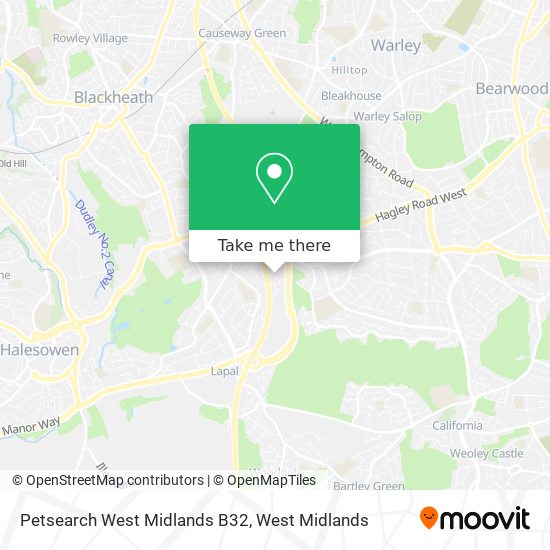 Petsearch West Midlands B32 map