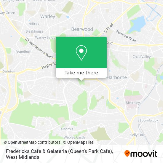 Fredericks Cafe & Gelateria (Queen's Park Cafe) map