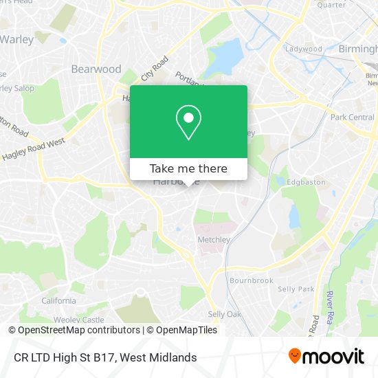 CR LTD High St B17 map
