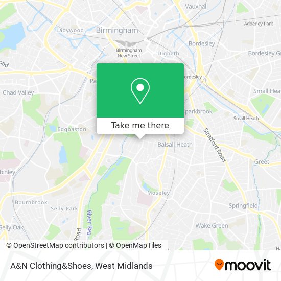 A&N Clothing&Shoes map