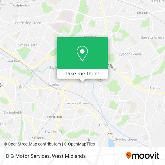 D G Motor Services map