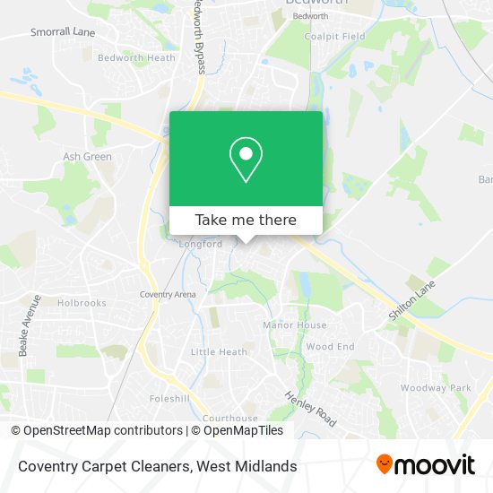 Coventry Carpet Cleaners map