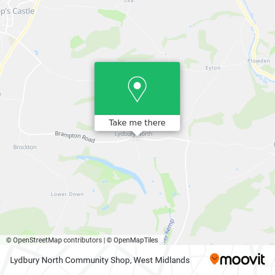 Lydbury North Community Shop map