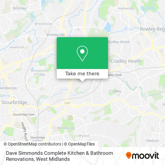 Dave Simmonds Complete Kitchen & Bathroom Renovations map