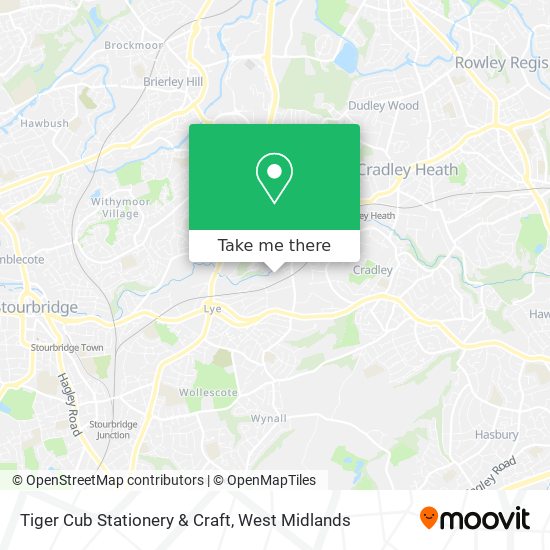 Tiger Cub Stationery & Craft map