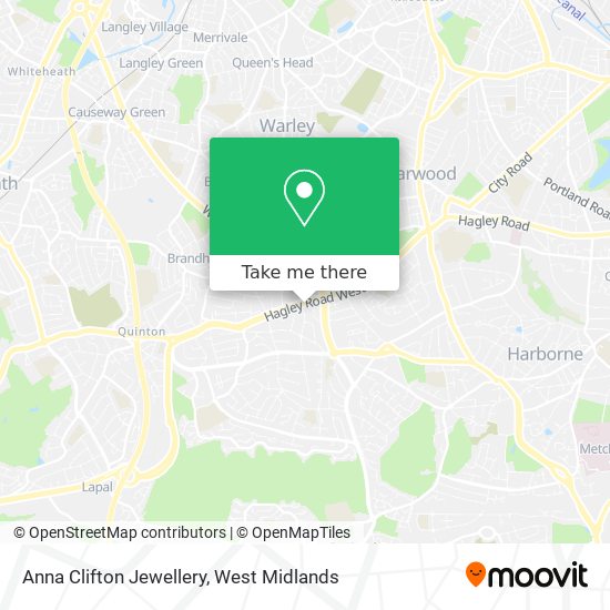 Anna Clifton Jewellery map