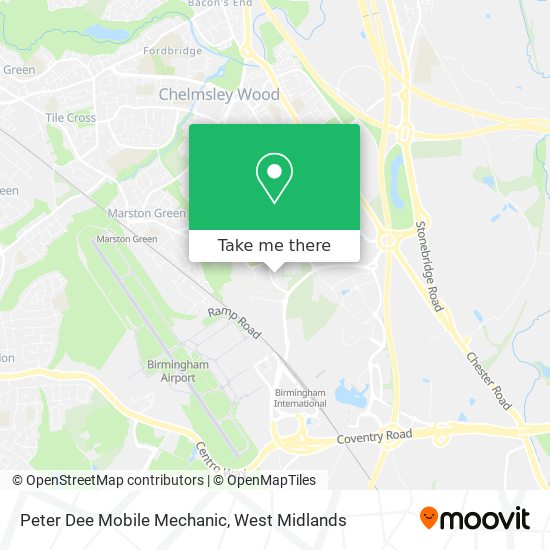 Peter Dee Mobile Mechanic map