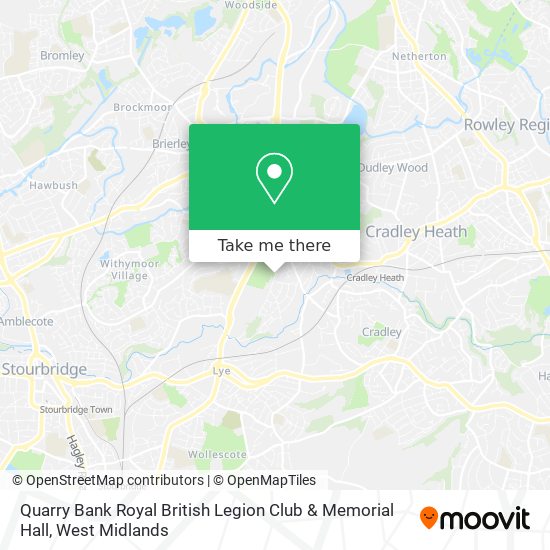 Quarry Bank Royal British Legion Club & Memorial Hall map