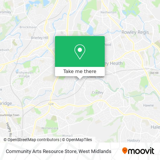 Community Arts Resource Store map