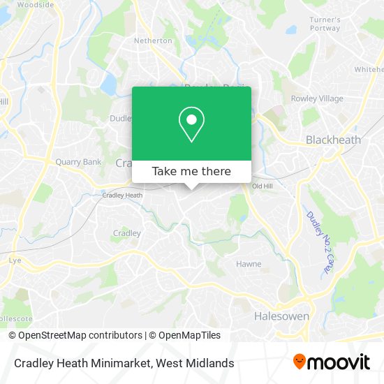 Cradley Heath Minimarket map