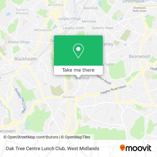 Oak Tree Centre Lunch Club map