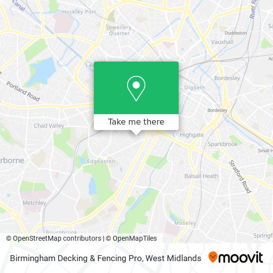 Birmingham Decking & Fencing Pro map