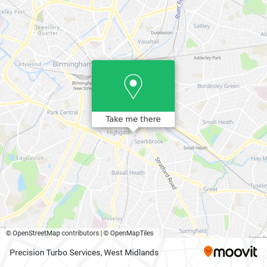 Precision Turbo Services map