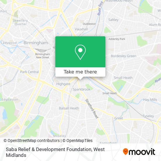 Saba Relief & Development Foundation map