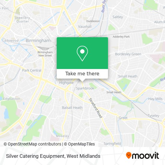 Silver Catering Equipment map