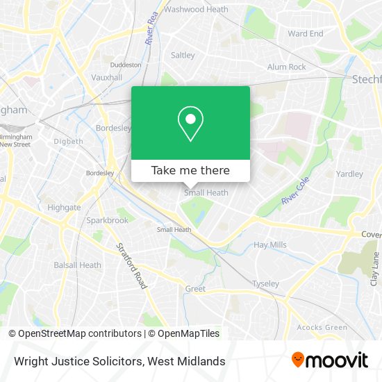 Wright Justice Solicitors map