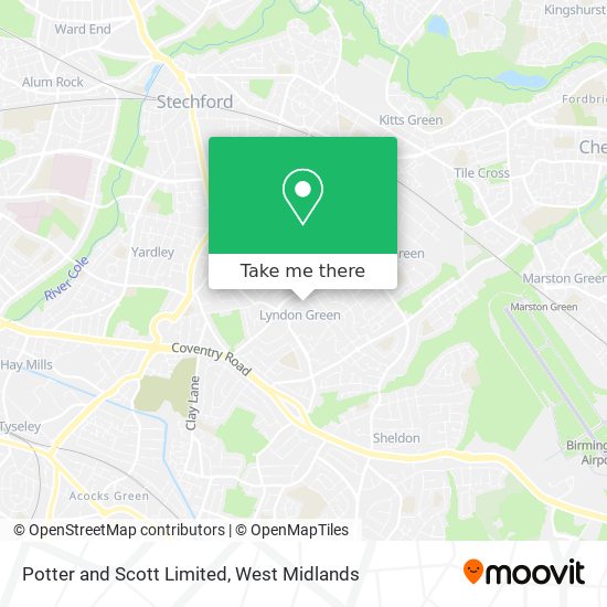 Potter and Scott Limited map