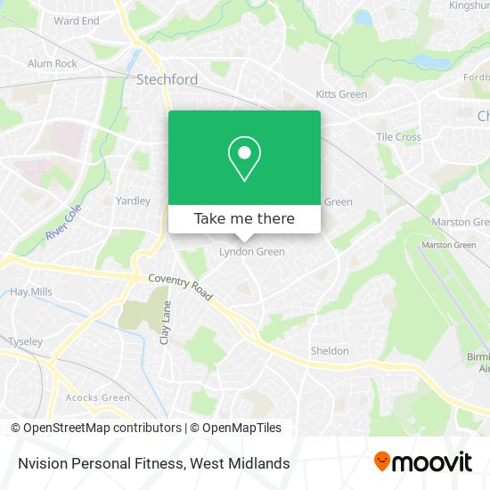 Nvision Personal Fitness map