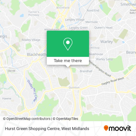 Hurst Green Shopping Centre map