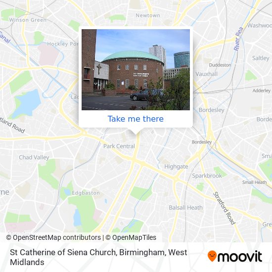 St Catherine of Siena Church, Birmingham map
