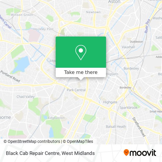 Black Cab Repair Centre map