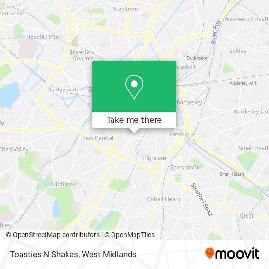 Toasties N Shakes map