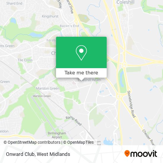 Onward Club map