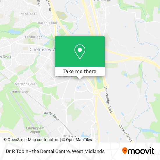 Dr R Tobin - the Dental Centre map