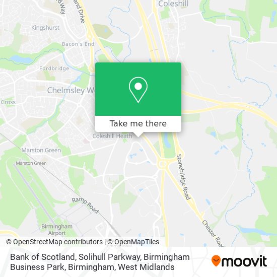 How to get to Bank of Scotland, Solihull Parkway, Birmingham Business