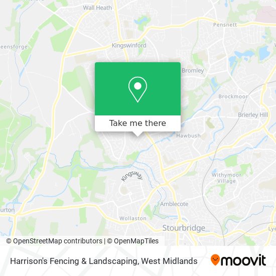 Harrison's Fencing & Landscaping map