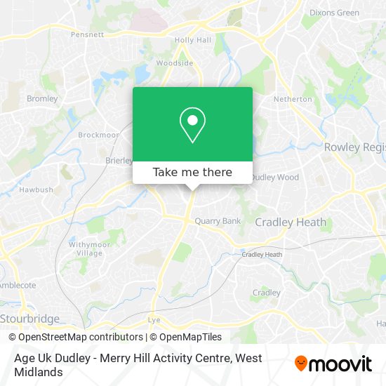 Age Uk Dudley - Merry Hill Activity Centre map