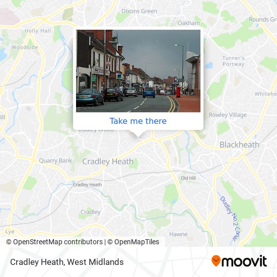 Cradley Heath map