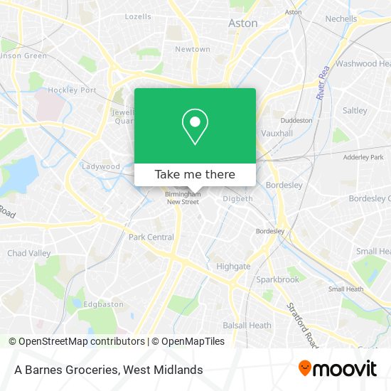 A Barnes Groceries map