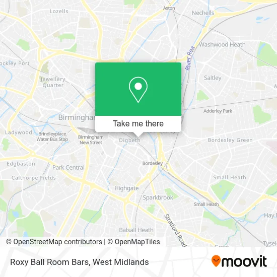 Roxy Ball Room Bars map