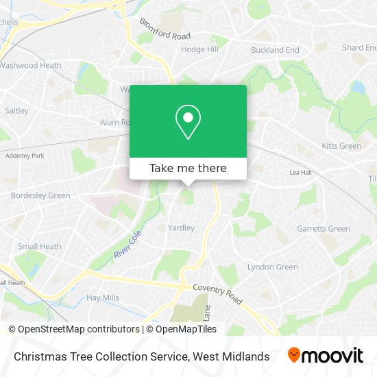 Christmas Tree Collection Service map