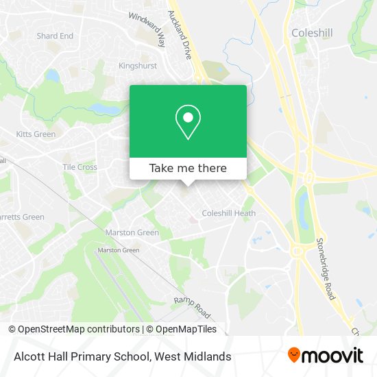 Alcott Hall Primary School map