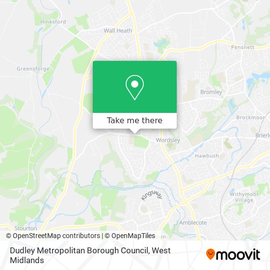 Dudley Metropolitan Borough Council map