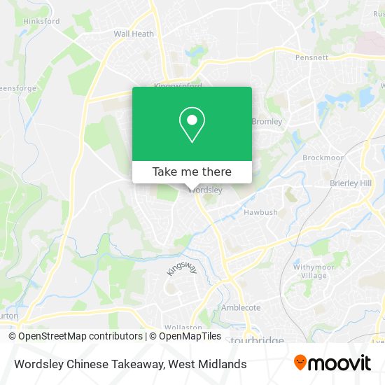 Wordsley Chinese Takeaway map