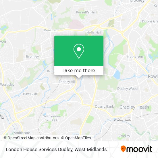 London House Services Dudley map