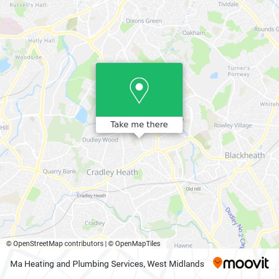 Ma Heating and Plumbing Services map