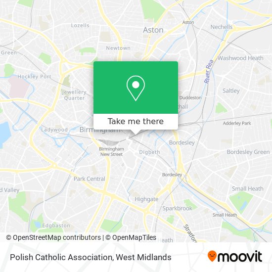 Polish Catholic Association map
