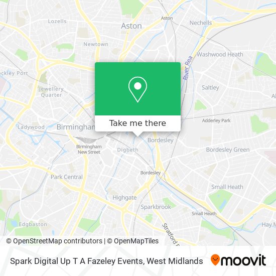 Spark Digital Up T A Fazeley Events map