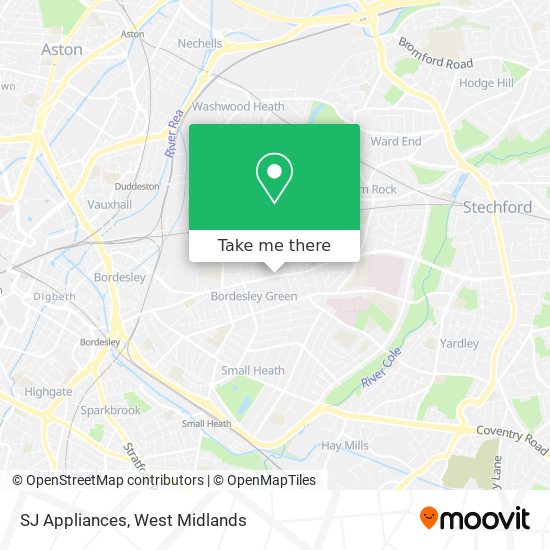 SJ Appliances map