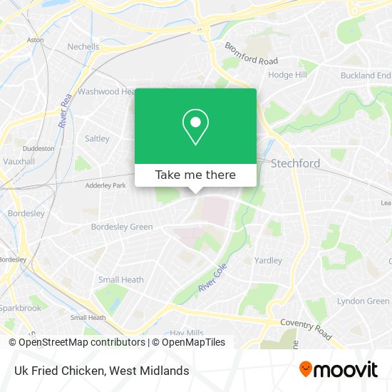 Uk Fried Chicken map