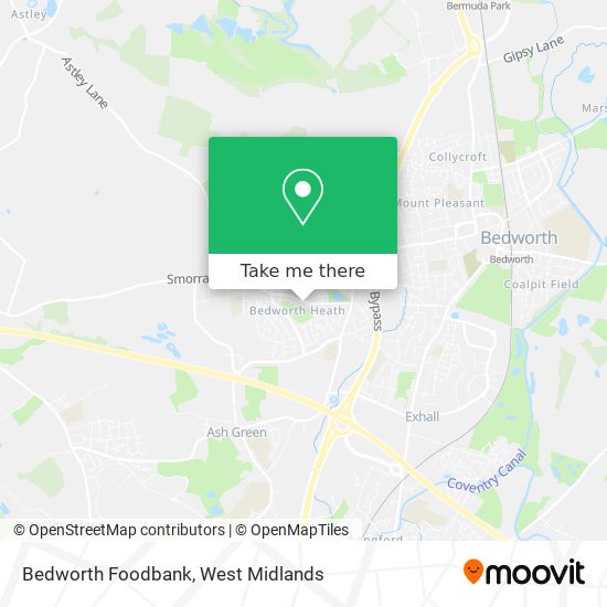 Bedworth Foodbank map