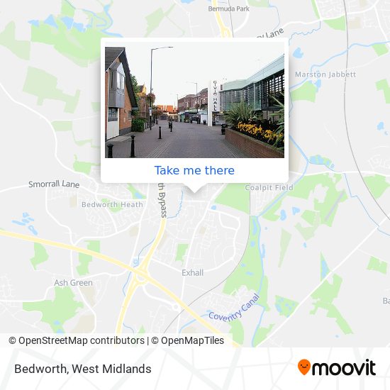 Bedworth map