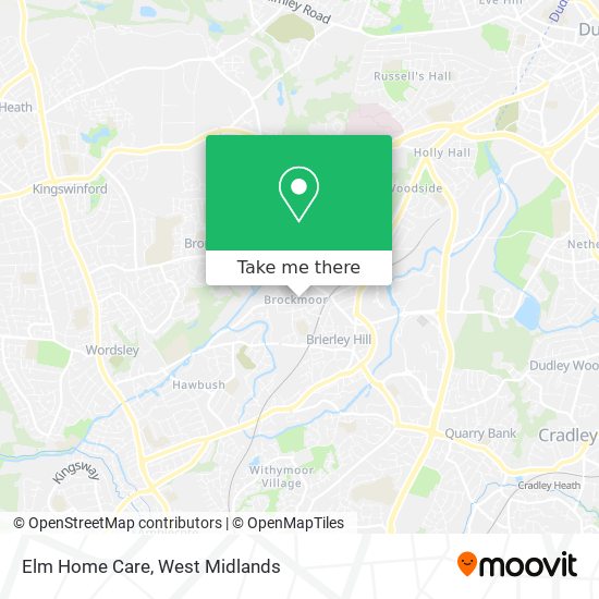 Elm Home Care map