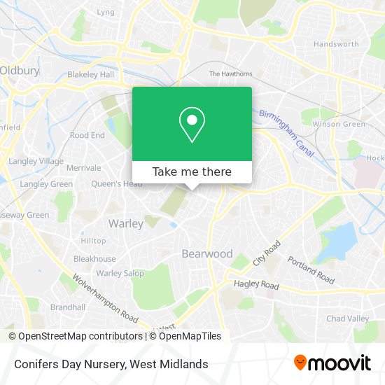 Conifers Day Nursery map